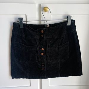 This is a black skirt with soft fabric! Fairly new worn once!